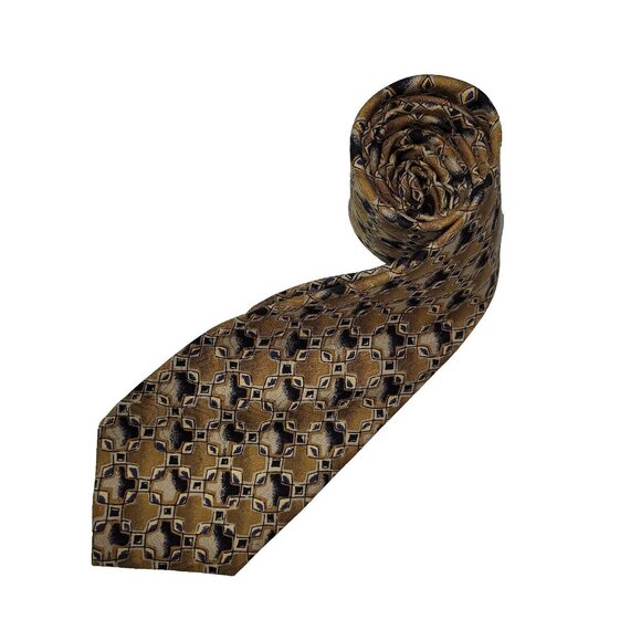 Robert Talbott Other - Bespoke By Robert Talbott Tie Mens Geometric Necktie Italian‎ Silk Made In USA